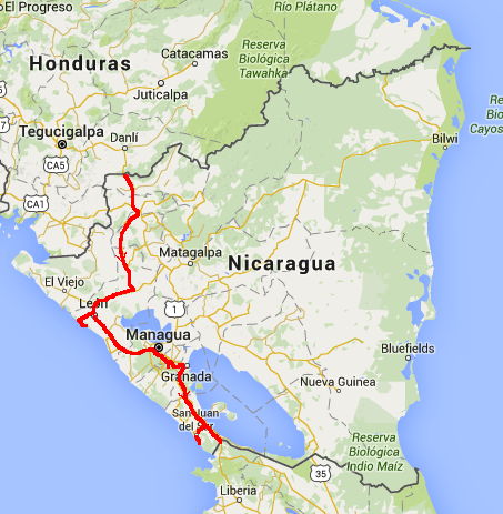 Route Nicaragua